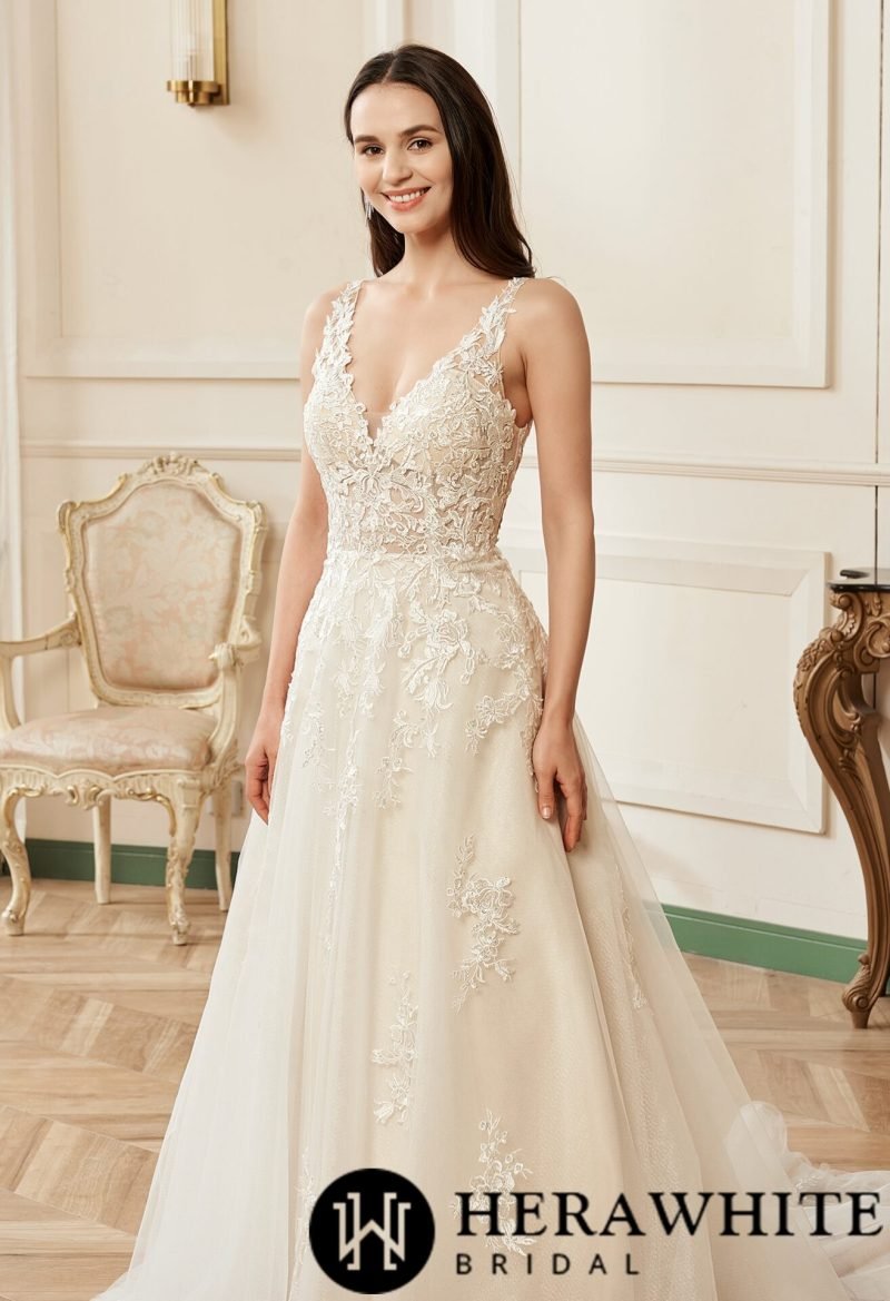 Robe de Mariée Simple Champêtre – Image 3