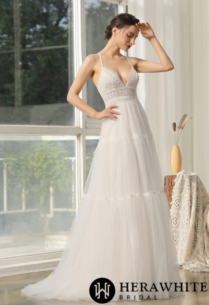 Robe De Mariée Romantique Bohème – Image 4