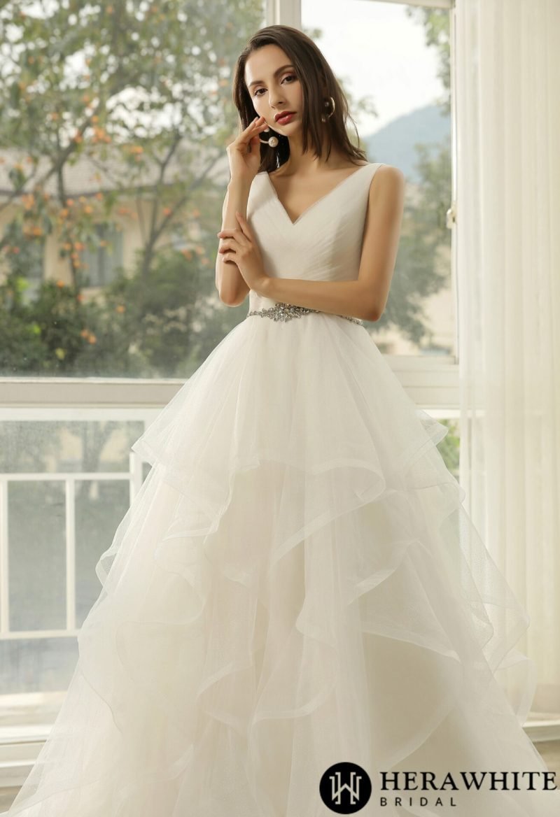 Robe de Mariée Princesse Strass Et Paillettes – Image 5