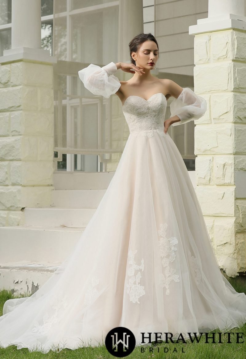 Robe de Mariée Bustier Brodé – Image 4