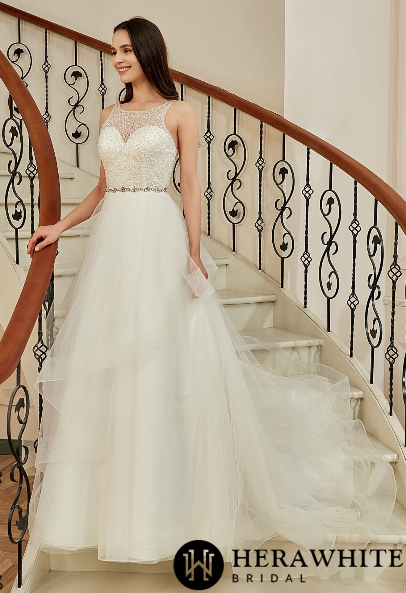 Robe De Mariée Princesse A Sequins