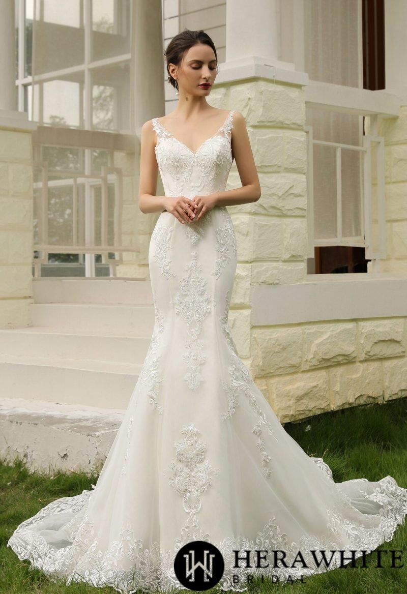 Robe de Mariée Sirène Dos Nu – Image 3