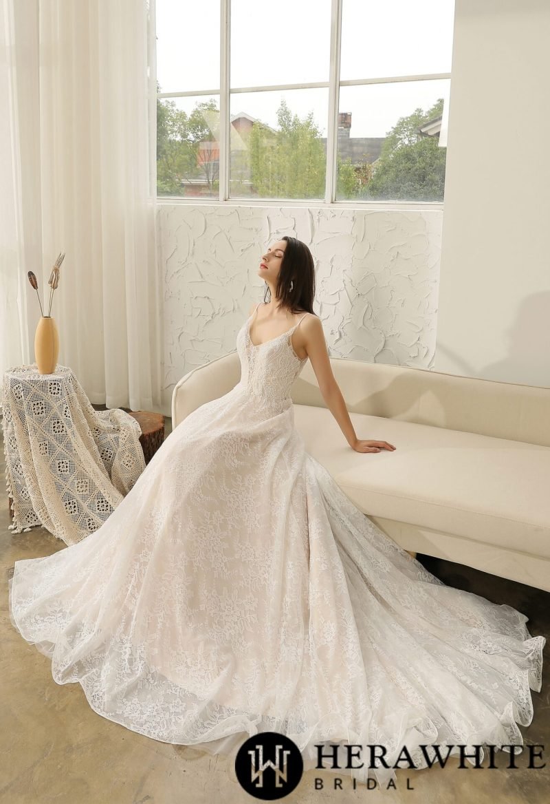Robe De Mariée Dentelle Dos Nu – Image 6