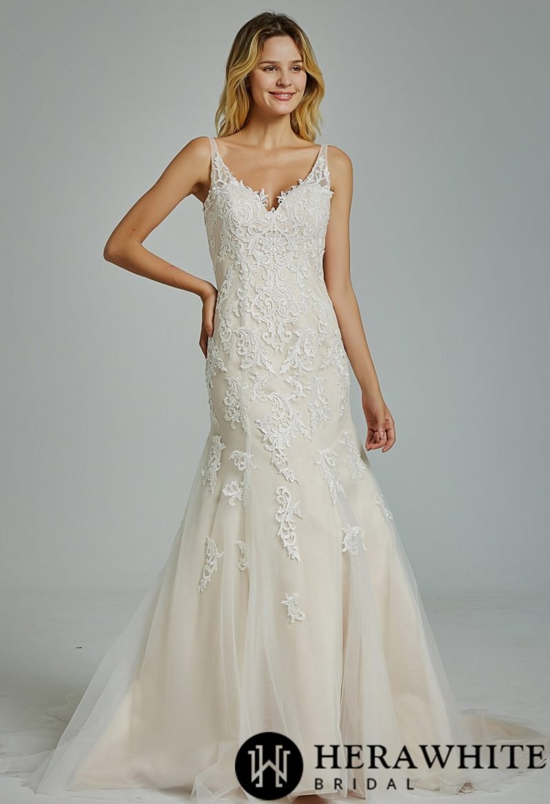 Robe de Mariée en Tulle Brodé – Image 2