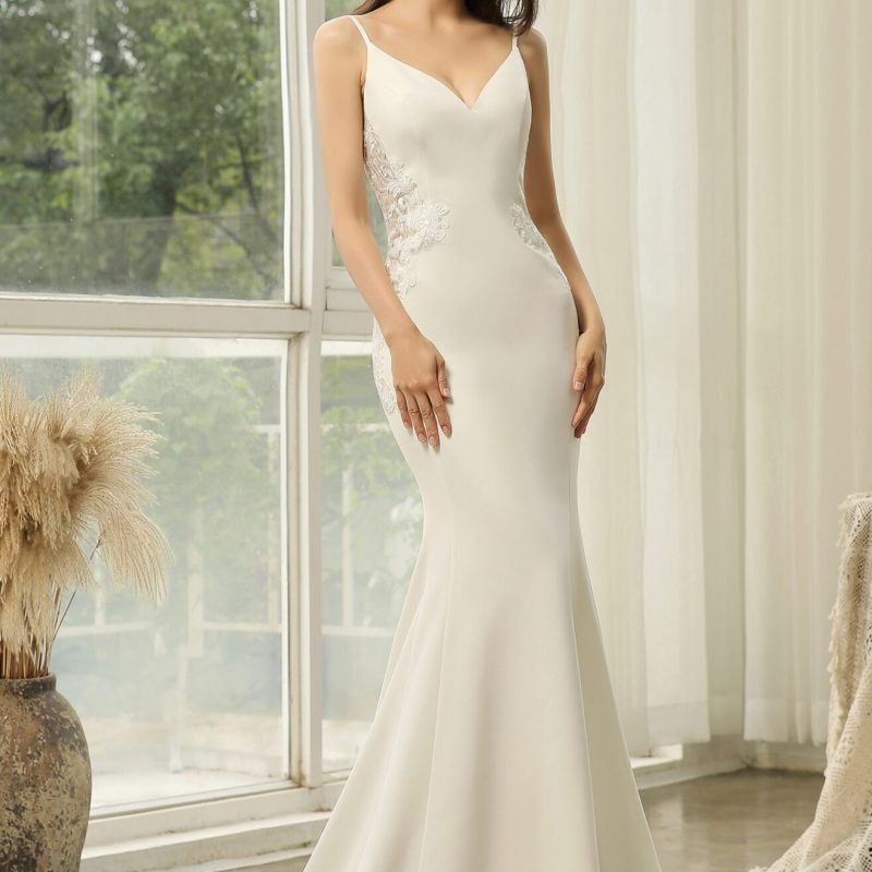 Robe de Mariée Sirène Dos Dentelle