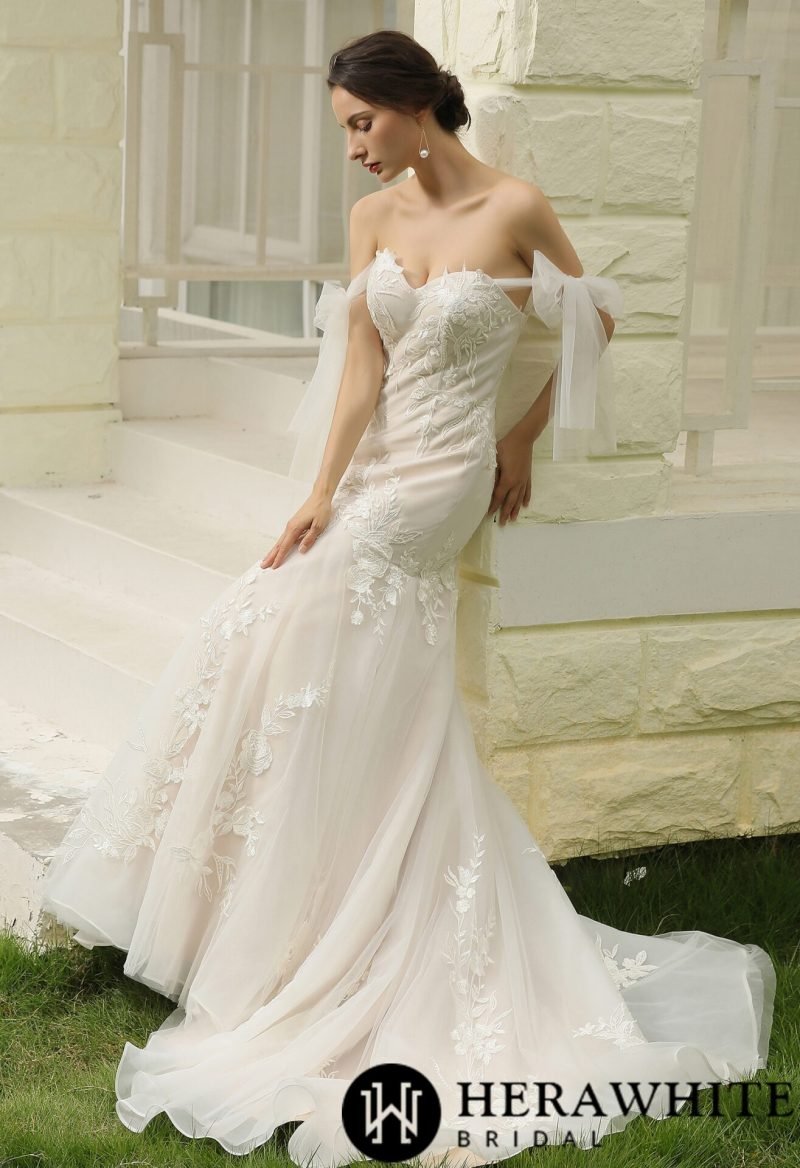 Robe de Mariée Sirène Dentelle – Image 6