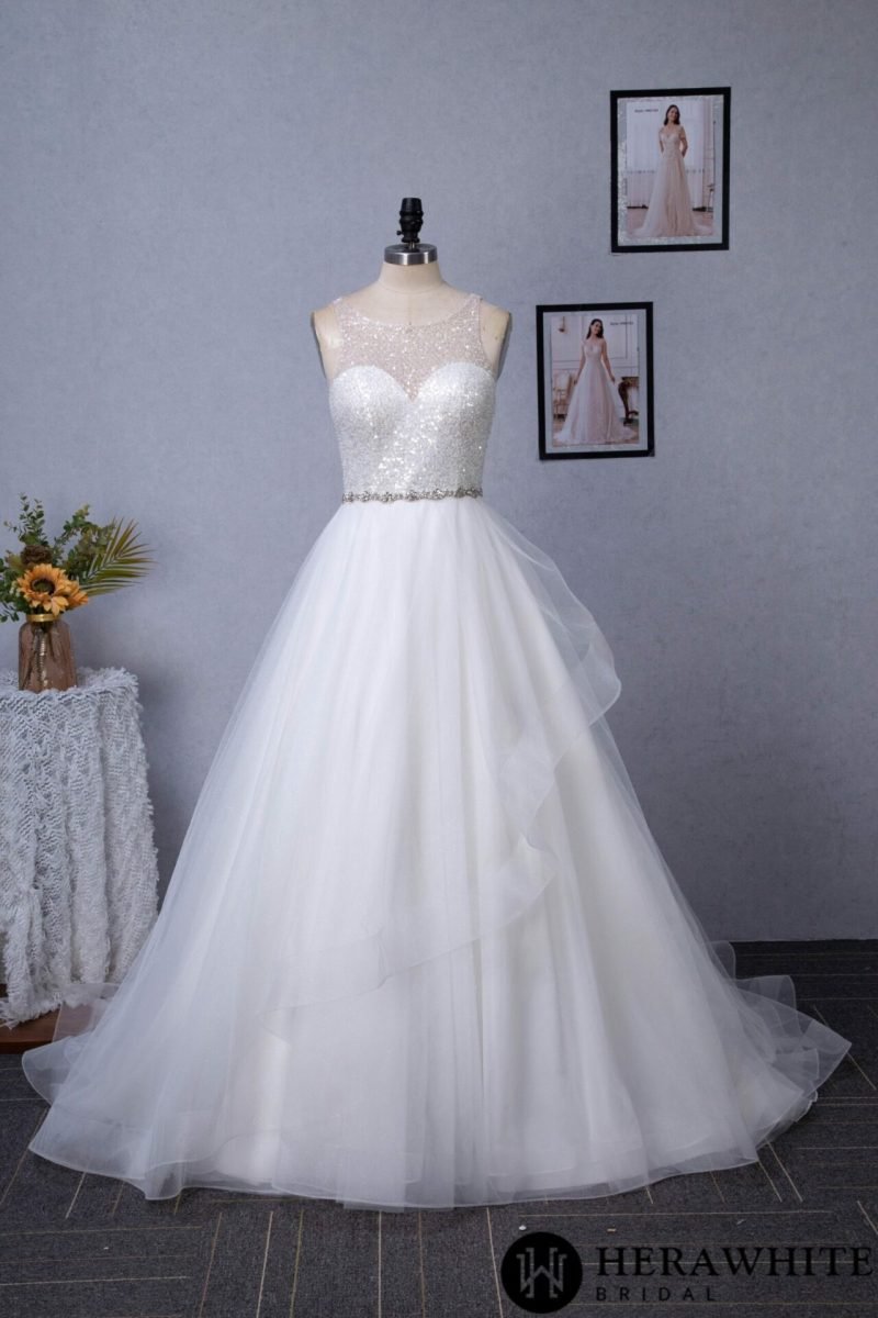 Robe De Mariée Princesse A Sequins – Image 6