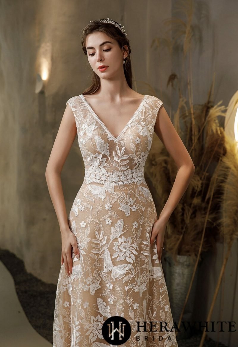 Robe De Mariée Bohème Dentelle – Image 4
