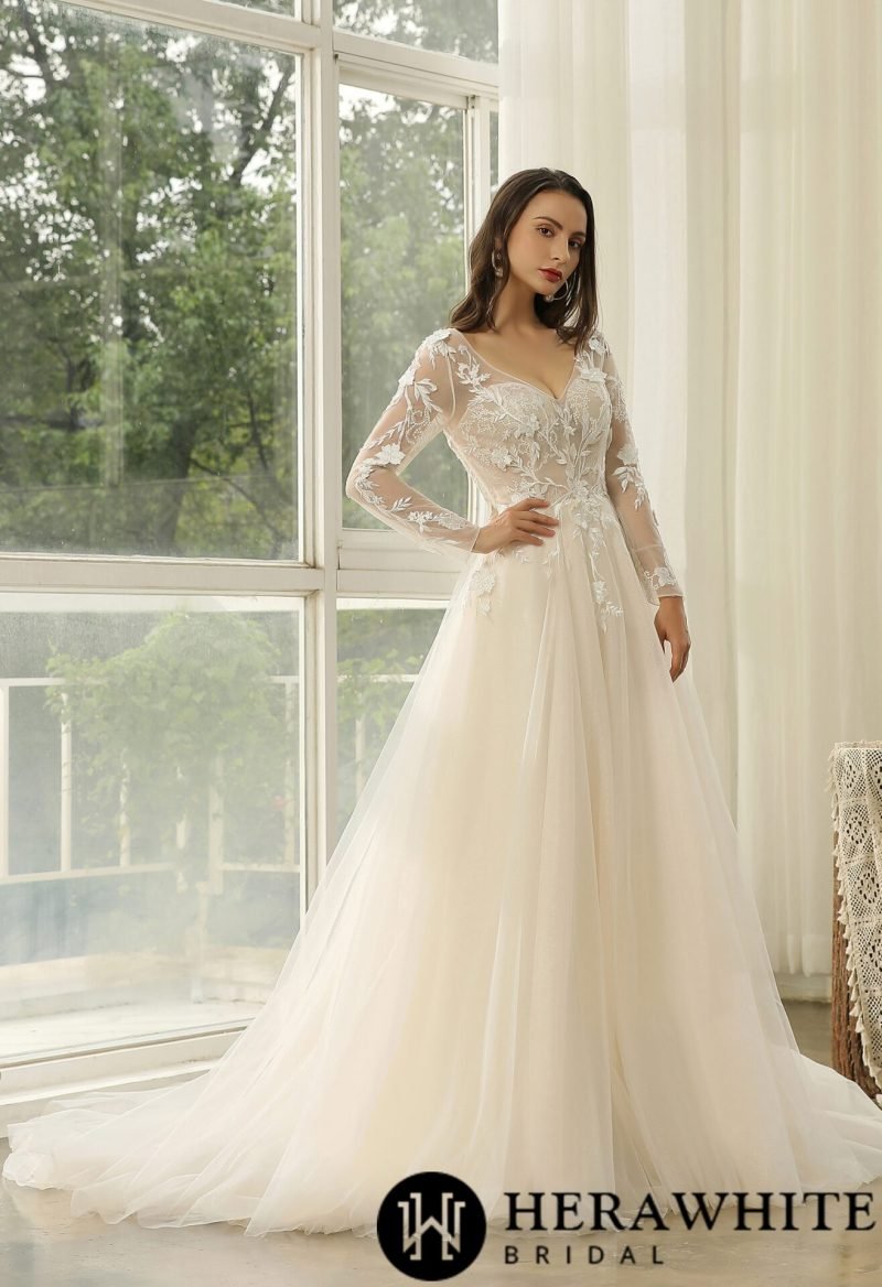 Robe De Mariée Manches Longues – Image 5