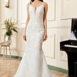 Robe De Mariée Sirène Broderies Argentées