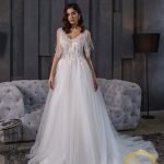Robe De Mariée Originale A Frange Perlée