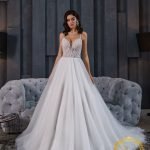 Robe De Mariée Princesse Scintillante Et Jupe Tulle