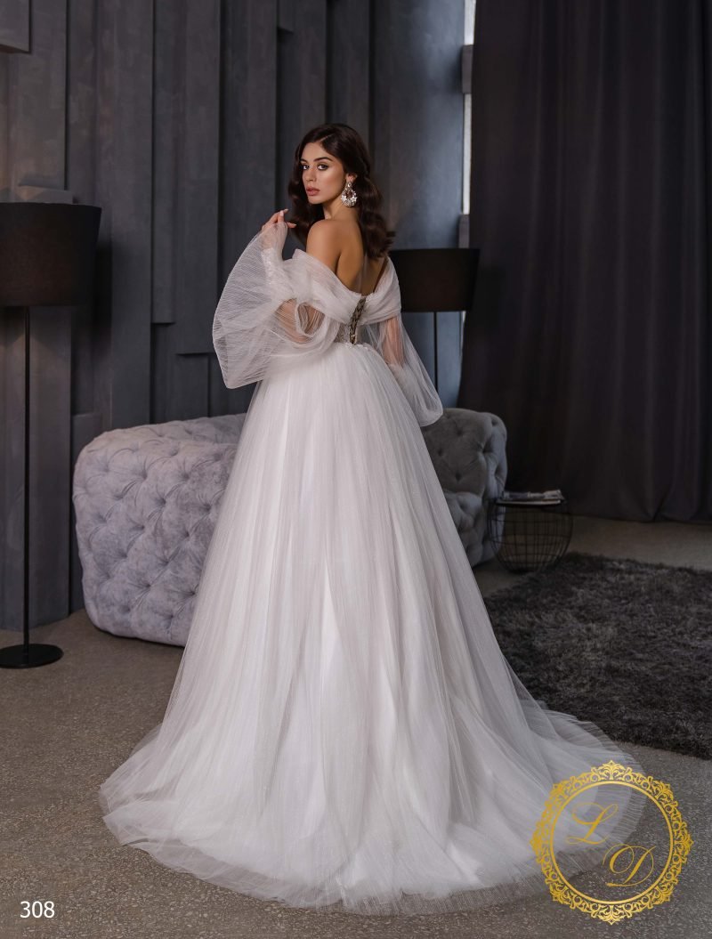 Robe De Mariée Princesse Bohème Chic Blanche – Image 3