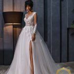 Robe De Mariée Princesse Scintillante Appliques Florales