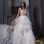 Robe De Mariée Etincelante A Col Cœur