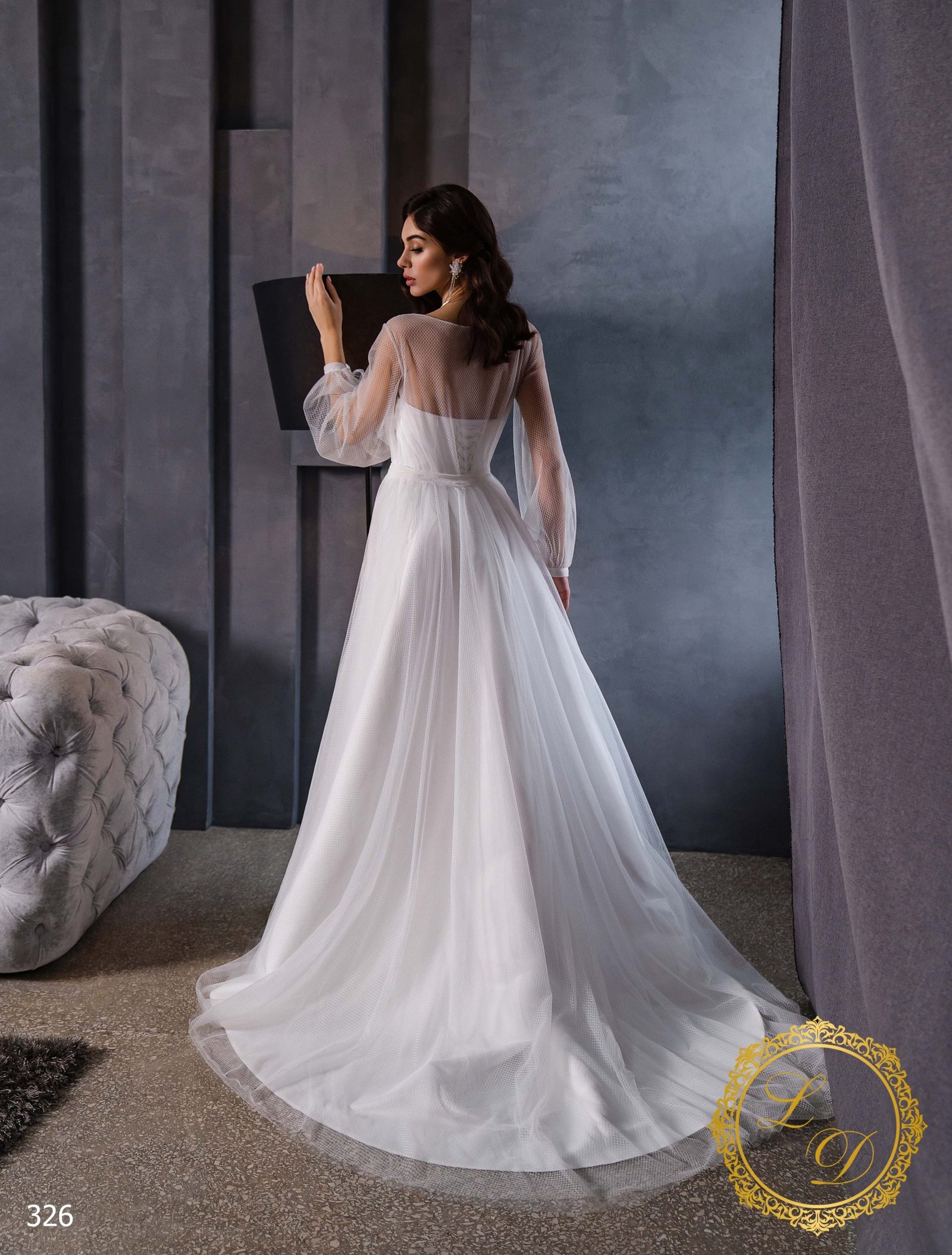 326 4 scaled | Robes de Mariée | Comtesse Mariage Robe De Mariée Satiné Col V Chic – Image 4