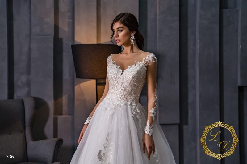 Robe De Mariée Princesse Dentelle Blanche – Image 2