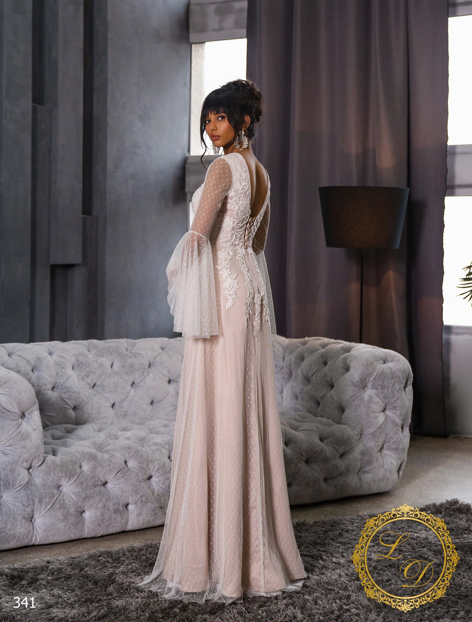 341 3 scaled | Robes de Mariée | Comtesse Mariage Robe De Mariée Empire – Image 3