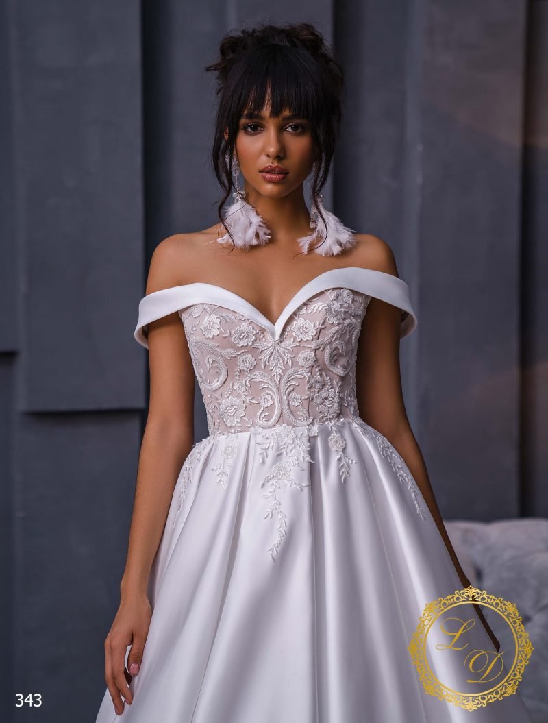 Robe De Mariée Epaule Dénudée – Image 2