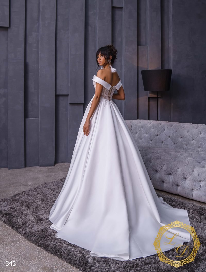 Robe De Mariée Epaule Dénudée – Image 3