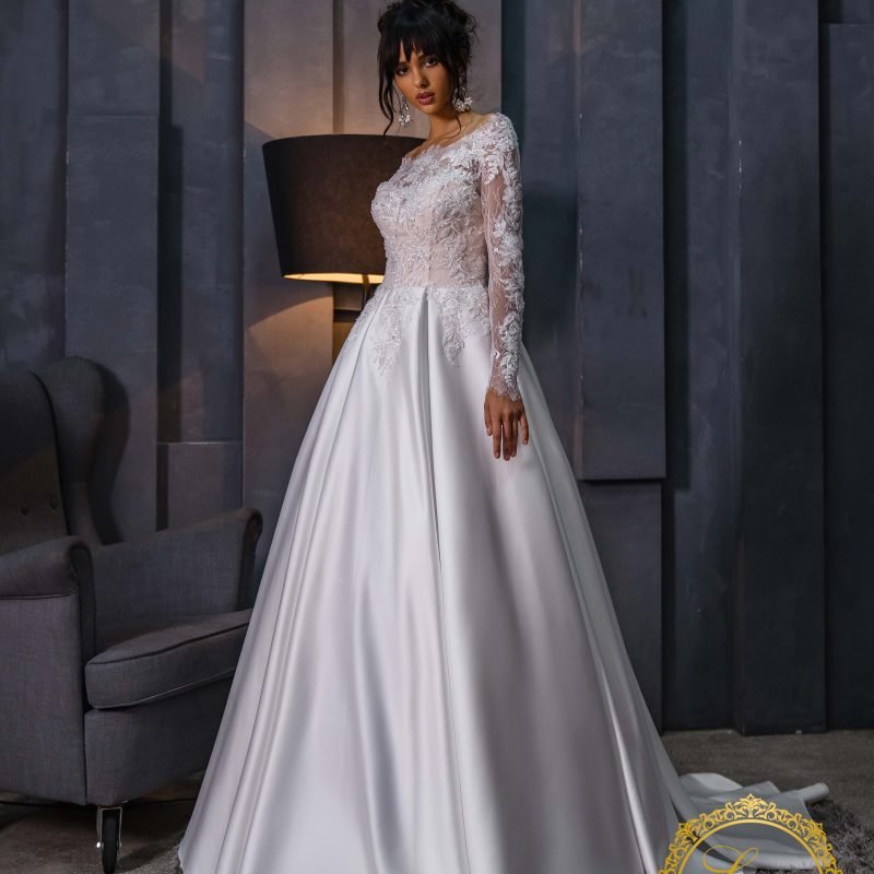 Robe De Mariée Princesse Luxe A Manches Longues