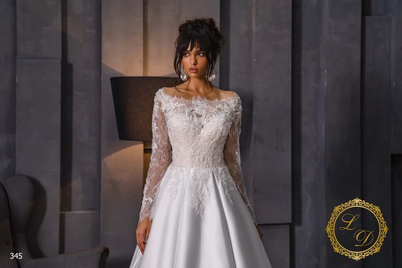Robe De Mariée Princesse Luxe A Manches Longues – Image 2