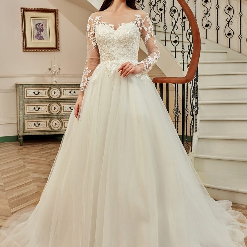 Robe De Mariée Manche Dentelle