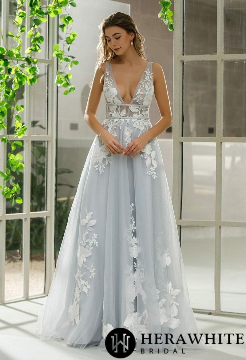 Robe De Mariée Grise – Image 4