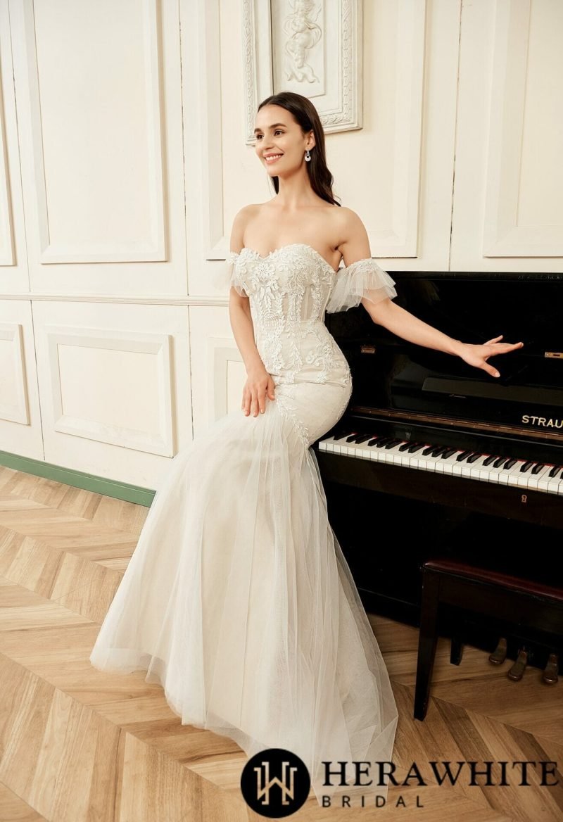 Robe De Mariage Sirène Tulle – Image 4