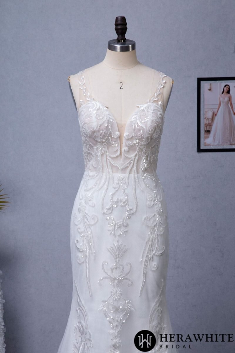 Robe De Mariage Sirène Motifs Arabesques – Image 7