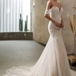 Robe De Mariée Sirène Perles Et Dentelle