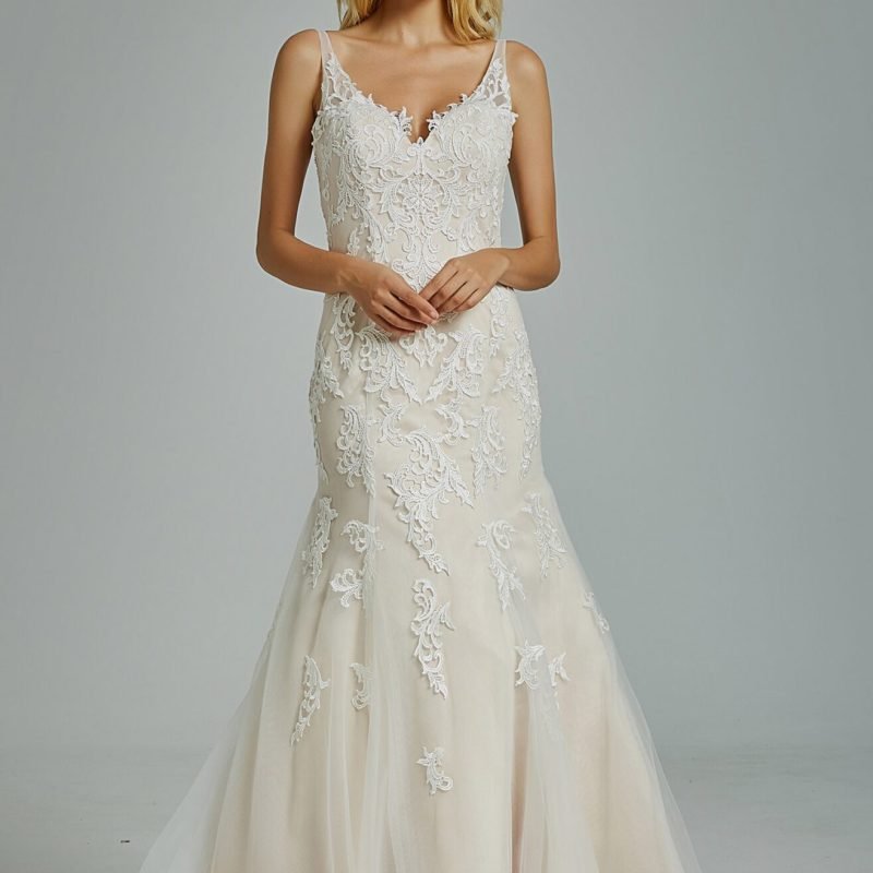 Robe de Mariée en Tulle Brodé