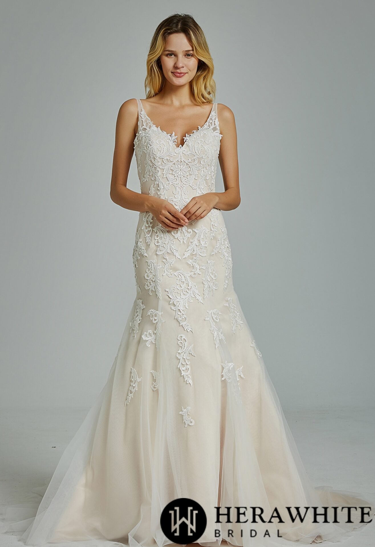 Robe de Mariée en Tulle Brodé