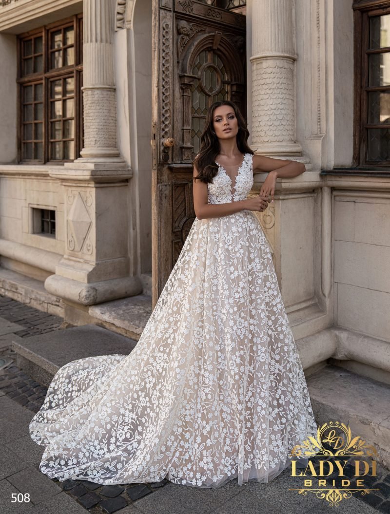 Robe De Mariée Bohème Dentelle Chic Blanche