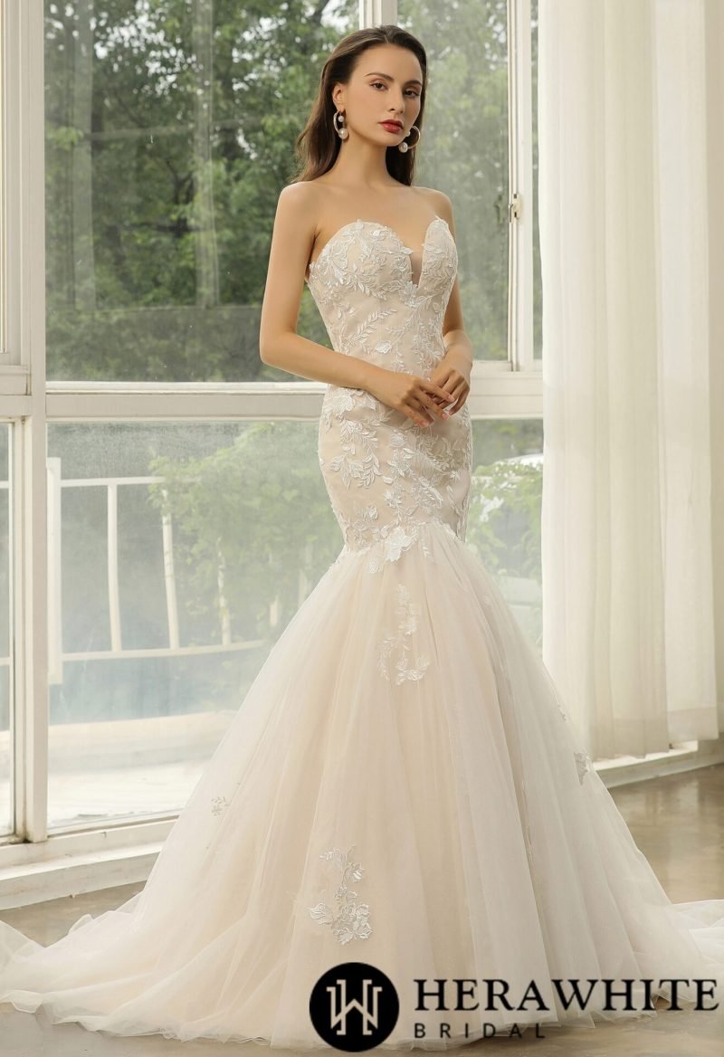 Robe de Mariée Sirène Bustier