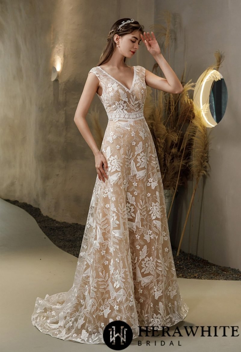 Robe De Mariée Bohème Dentelle – Image 6