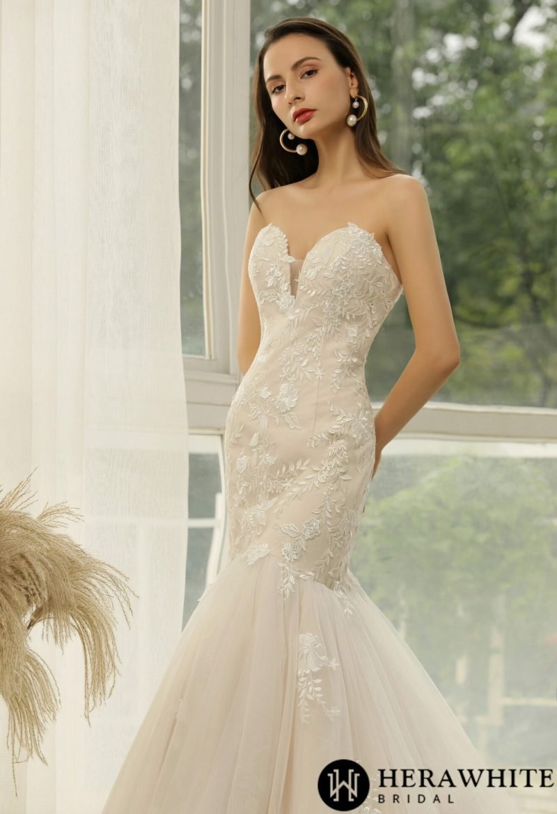 Robe de Mariée Sirène Bustier – Image 4