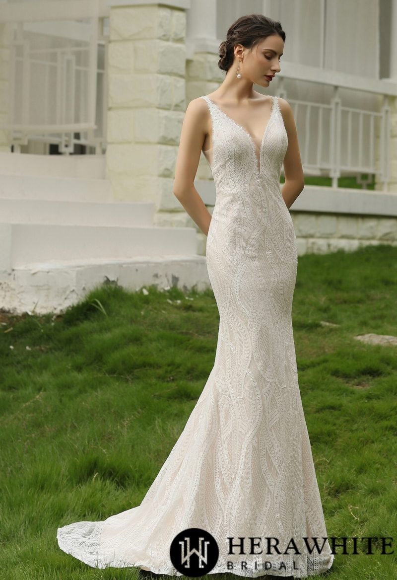 Robe de Mariée Sirène Champêtre