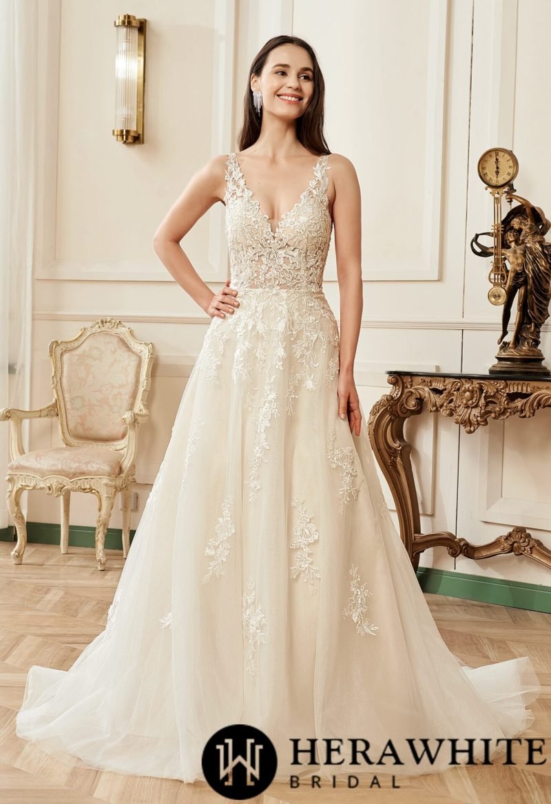 Robe de Mariée Simple Champêtre – Image 2