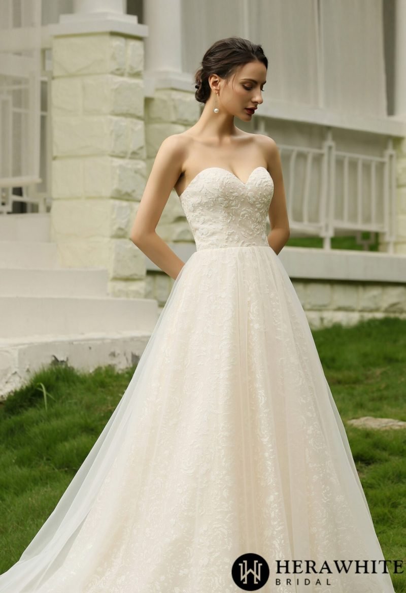 Robe De Mariée Princesse Bustier – Image 4