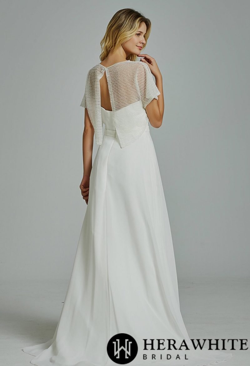 Robe De Mariée A Simple Avec Haut – Image 5
