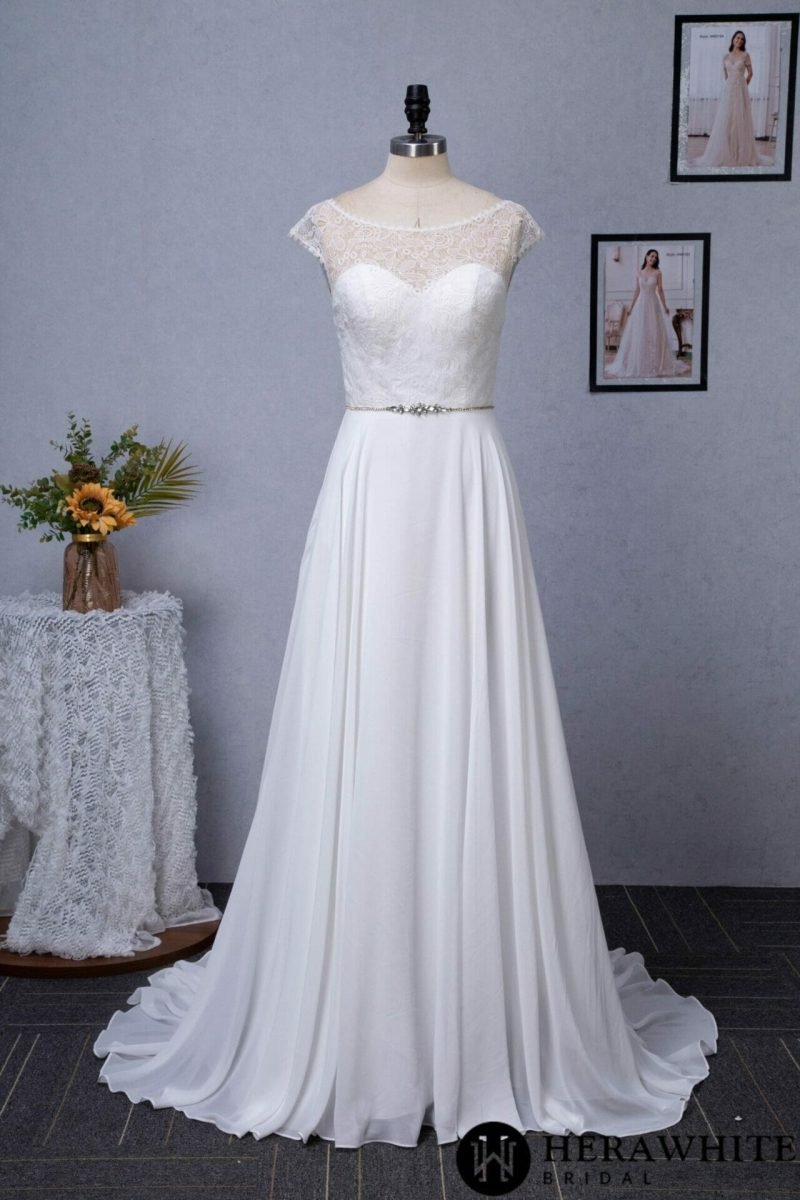Robe De Mariée Fluide Dentelle – Image 6