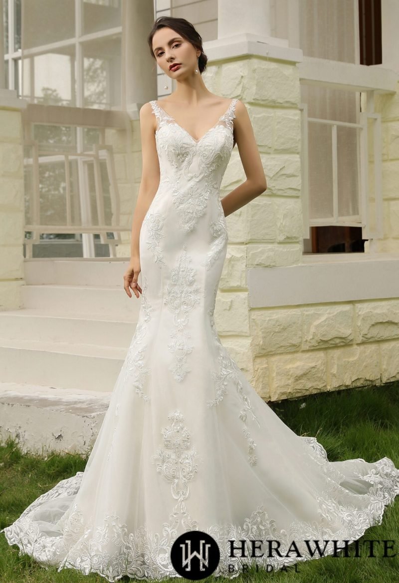 Robe de Mariée Sirène Dos Nu – Image 2