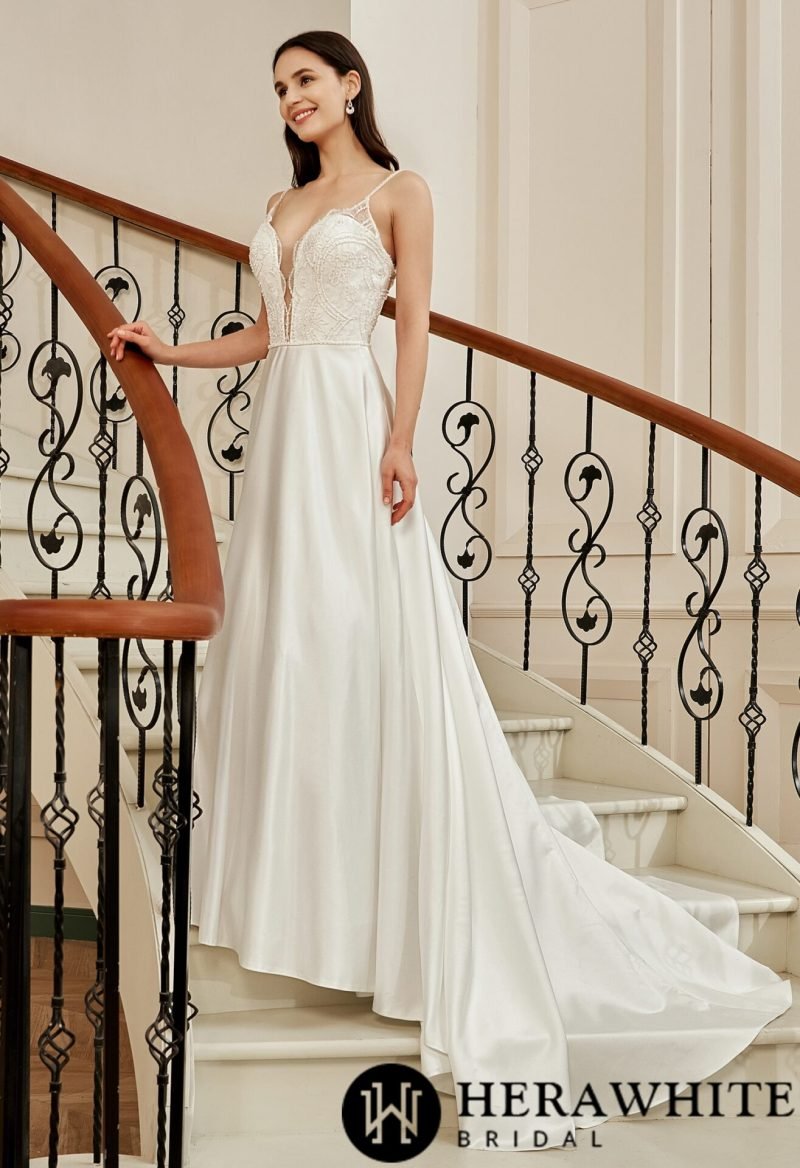 Robe De Mariée Fluide Satin
