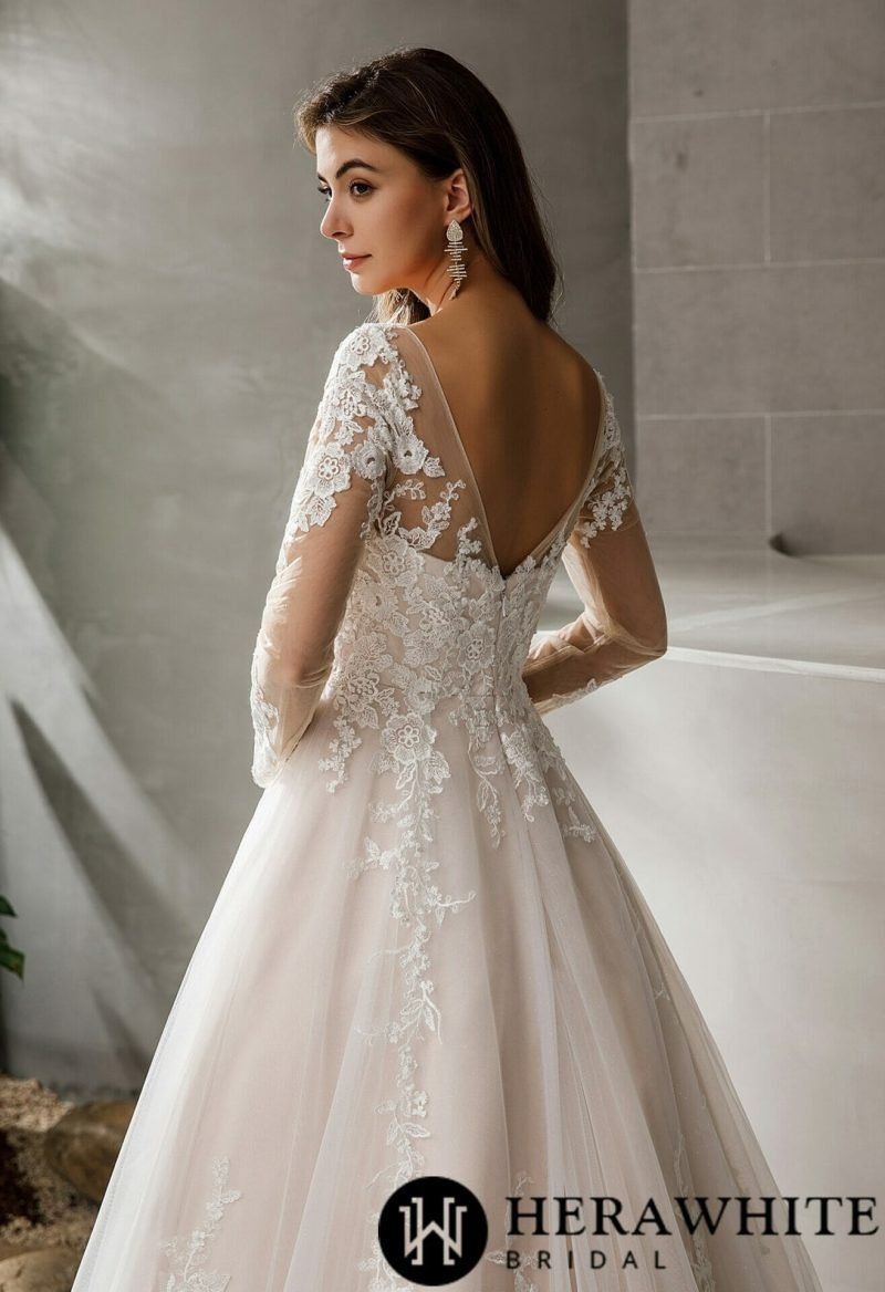 Robe De Mariée Manche Longue Princesse – Image 6