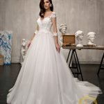 Robe De Mariée Princesse Dentelle Florale Chic