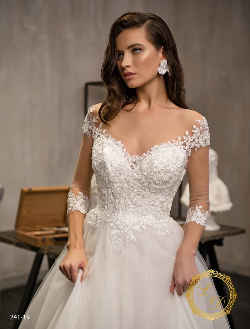 Robe De Mariée Princesse Dentelle Florale Chic – Image 2