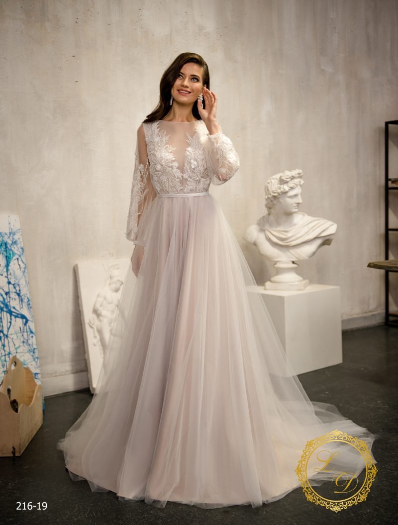 Robe De Mariée Satin Rosé Avec Robe En Tulle Ajoutable