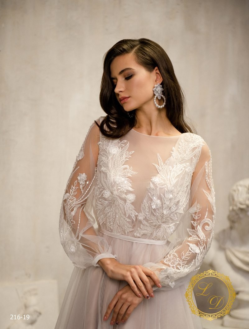 Robe De Mariée Satin Rosé Avec Robe En Tulle Ajoutable – Image 2