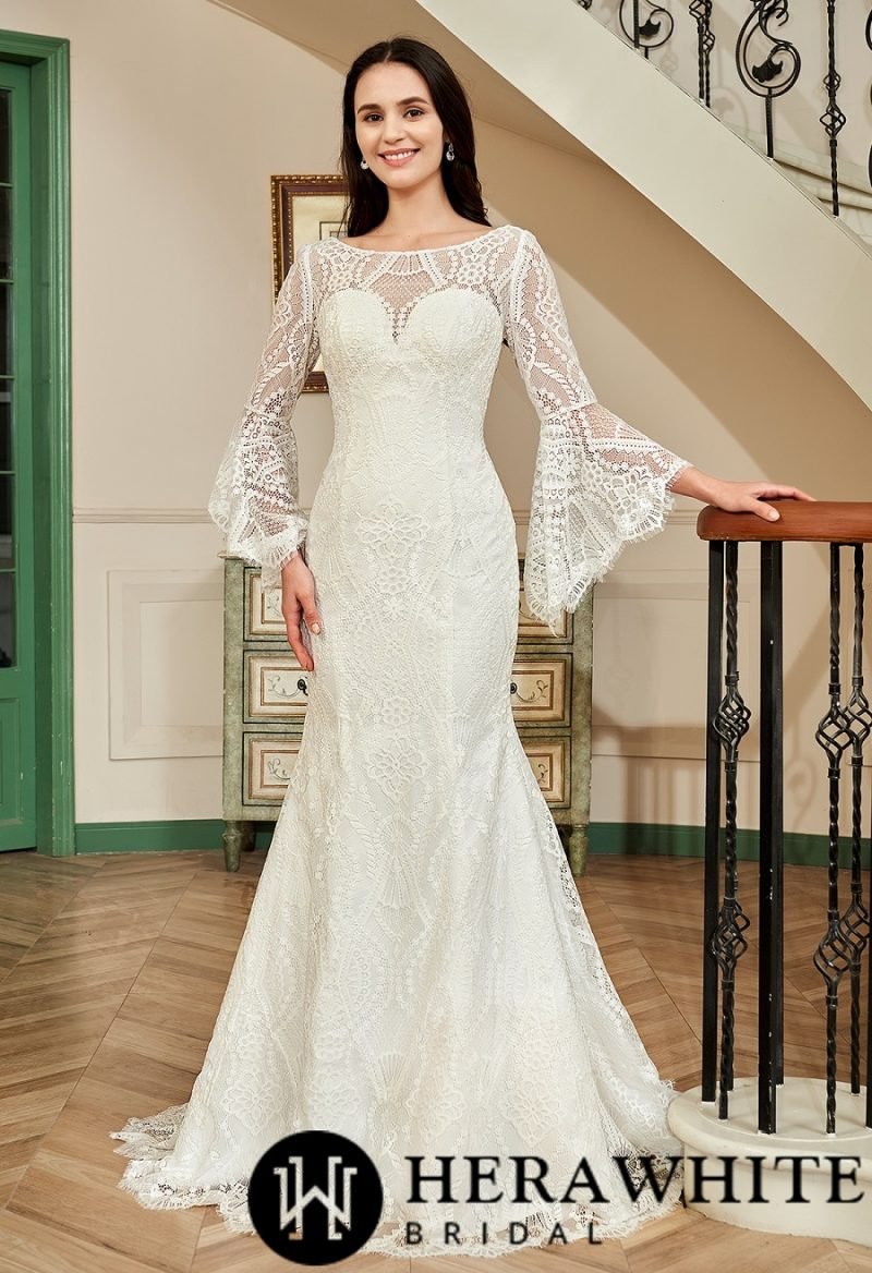 Robe De Mariée Blanche Dentelle – Image 4
